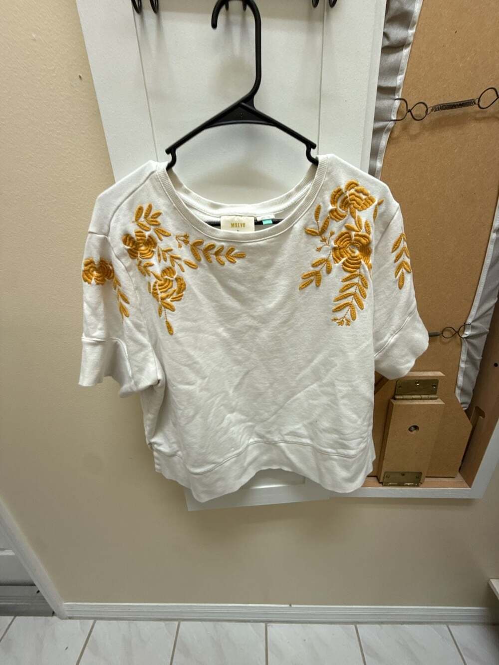 Maeve by Anthropologie Vineland Embroidered Sweatshirt
